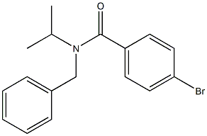 N-benzyl-4-bromo-N-(propan-2-yl)benzamide Struktur