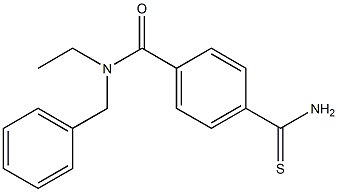 N-benzyl-4-carbamothioyl-N-ethylbenzamide Struktur
