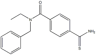 N-benzyl-4-carbamothioyl-N-ethylbenzamide,,结构式