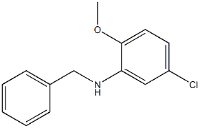 N-ベンジル-5-クロロ-2-メトキシアニリン 化学構造式