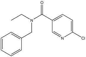 N-benzyl-6-chloro-N-ethylpyridine-3-carboxamide 化学構造式