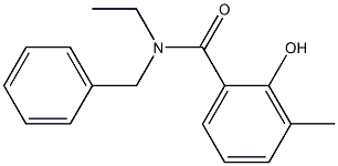 N-benzyl-N-ethyl-2-hydroxy-3-methylbenzamide Structure