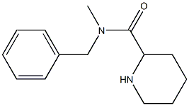 N-benzyl-N-methylpiperidine-2-carboxamide 结构式