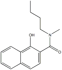 N-butyl-1-hydroxy-N-methylnaphthalene-2-carboxamide,,结构式