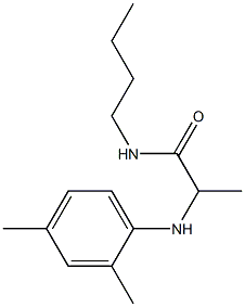 N-butyl-2-[(2,4-dimethylphenyl)amino]propanamide Structure