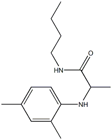 N-butyl-2-[(2,4-dimethylphenyl)amino]propanamide Struktur