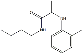 N-butyl-2-[(2-methylphenyl)amino]propanamide Structure