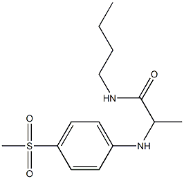 N-butyl-2-[(4-methanesulfonylphenyl)amino]propanamide Struktur