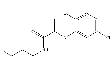 N-butyl-2-[(5-chloro-2-methoxyphenyl)amino]propanamide