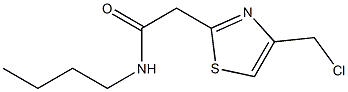 N-butyl-2-[4-(chloromethyl)-1,3-thiazol-2-yl]acetamide 结构式