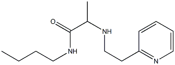 N-butyl-2-{[2-(pyridin-2-yl)ethyl]amino}propanamide Structure