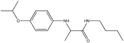 N-butyl-2-{[4-(propan-2-yloxy)phenyl]amino}propanamide Struktur