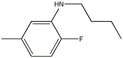 N-butyl-2-fluoro-5-methylaniline 化学構造式