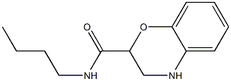 N-butyl-3,4-dihydro-2H-1,4-benzoxazine-2-carboxamide 结构式