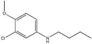 N-butyl-3-chloro-4-methoxyaniline Structure