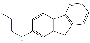 N-butyl-9H-fluoren-2-amine 化学構造式
