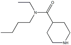 N-butyl-N-ethylpiperidine-4-carboxamide 化学構造式