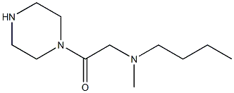 N-butyl-N-methyl-N-(2-oxo-2-piperazin-1-ylethyl)amine Structure