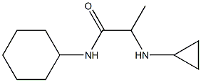 N-cyclohexyl-2-(cyclopropylamino)propanamide Structure