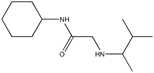 N-cyclohexyl-2-[(3-methylbutan-2-yl)amino]acetamide 化学構造式