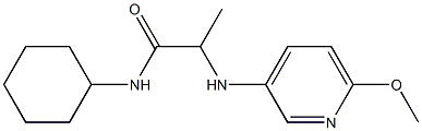 N-cyclohexyl-2-[(6-methoxypyridin-3-yl)amino]propanamide