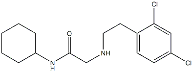 N-cyclohexyl-2-{[2-(2,4-dichlorophenyl)ethyl]amino}acetamide