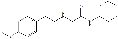 N-cyclohexyl-2-{[2-(4-methoxyphenyl)ethyl]amino}acetamide Structure