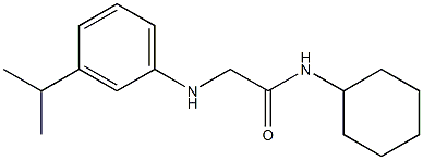 N-cyclohexyl-2-{[3-(propan-2-yl)phenyl]amino}acetamide