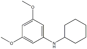 N-cyclohexyl-3,5-dimethoxyaniline Structure