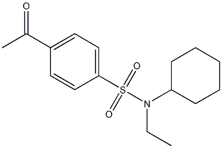 N-cyclohexyl-4-acetyl-N-ethylbenzene-1-sulfonamide