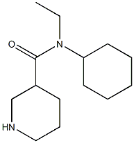 N-cyclohexyl-N-ethylpiperidine-3-carboxamide Structure