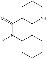 N-cyclohexyl-N-methylpiperidine-3-carboxamide 化学構造式