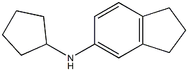 N-cyclopentyl-2,3-dihydro-1H-inden-5-amine Struktur