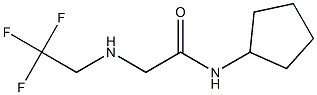 N-cyclopentyl-2-[(2,2,2-trifluoroethyl)amino]acetamide Structure