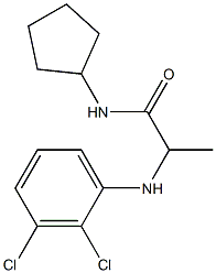 N-cyclopentyl-2-[(2,3-dichlorophenyl)amino]propanamide Structure