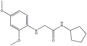N-cyclopentyl-2-[(2,4-dimethoxyphenyl)amino]acetamide Struktur
