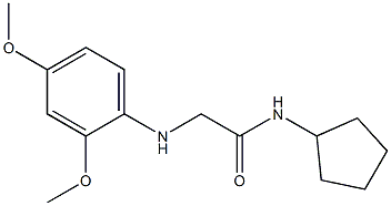 N-cyclopentyl-2-[(2,4-dimethoxyphenyl)amino]acetamide,,结构式