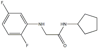 N-cyclopentyl-2-[(2,5-difluorophenyl)amino]acetamide|