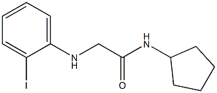 N-cyclopentyl-2-[(2-iodophenyl)amino]acetamide Struktur