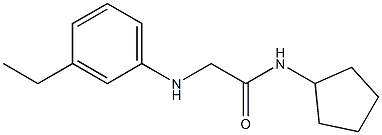 N-cyclopentyl-2-[(3-ethylphenyl)amino]acetamide Struktur