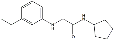 N-cyclopentyl-2-[(3-ethylphenyl)amino]acetamide Structure