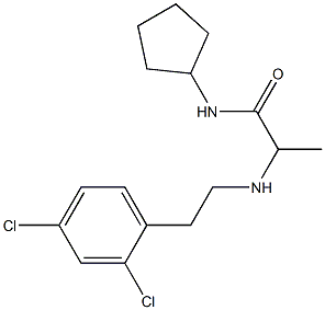  N-cyclopentyl-2-{[2-(2,4-dichlorophenyl)ethyl]amino}propanamide