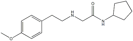 N-cyclopentyl-2-{[2-(4-methoxyphenyl)ethyl]amino}acetamide Struktur