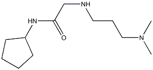 N-cyclopentyl-2-{[3-(dimethylamino)propyl]amino}acetamide Structure