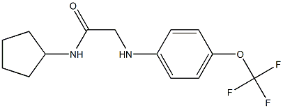 N-cyclopentyl-2-{[4-(trifluoromethoxy)phenyl]amino}acetamide Structure