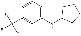 N-cyclopentyl-3-(trifluoromethyl)aniline,,结构式