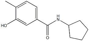 N-cyclopentyl-3-hydroxy-4-methylbenzamide Struktur