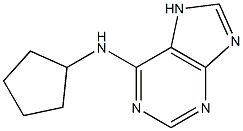 N-cyclopentyl-7H-purin-6-amine 化学構造式