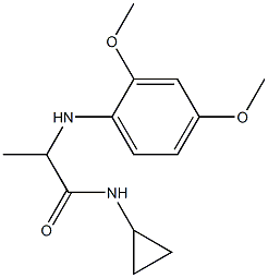 N-cyclopropyl-2-[(2,4-dimethoxyphenyl)amino]propanamide|