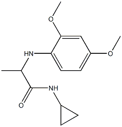 N-cyclopropyl-2-[(2,4-dimethoxyphenyl)amino]propanamide Structure